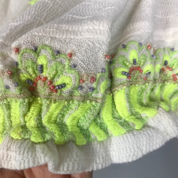 New Free People No More Tiers Tube Top Ivory Size Small - Picture 2 of 7